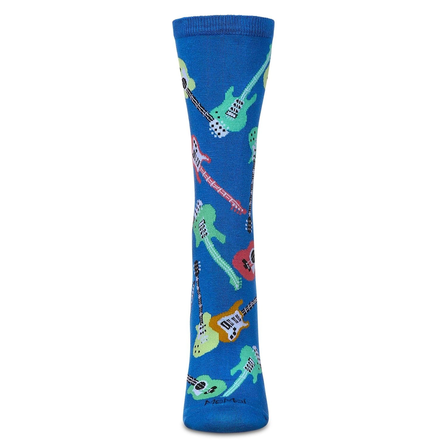MeMoi Women's Guitars Rayon From Bamboo Crew Socks