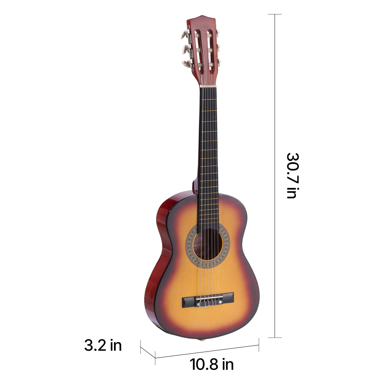 HONGGE Classical Guitar Wood Classical Guitar Starter Kit for Beginners with Nylon Strings Gig Bag Strap Tuner Extra
