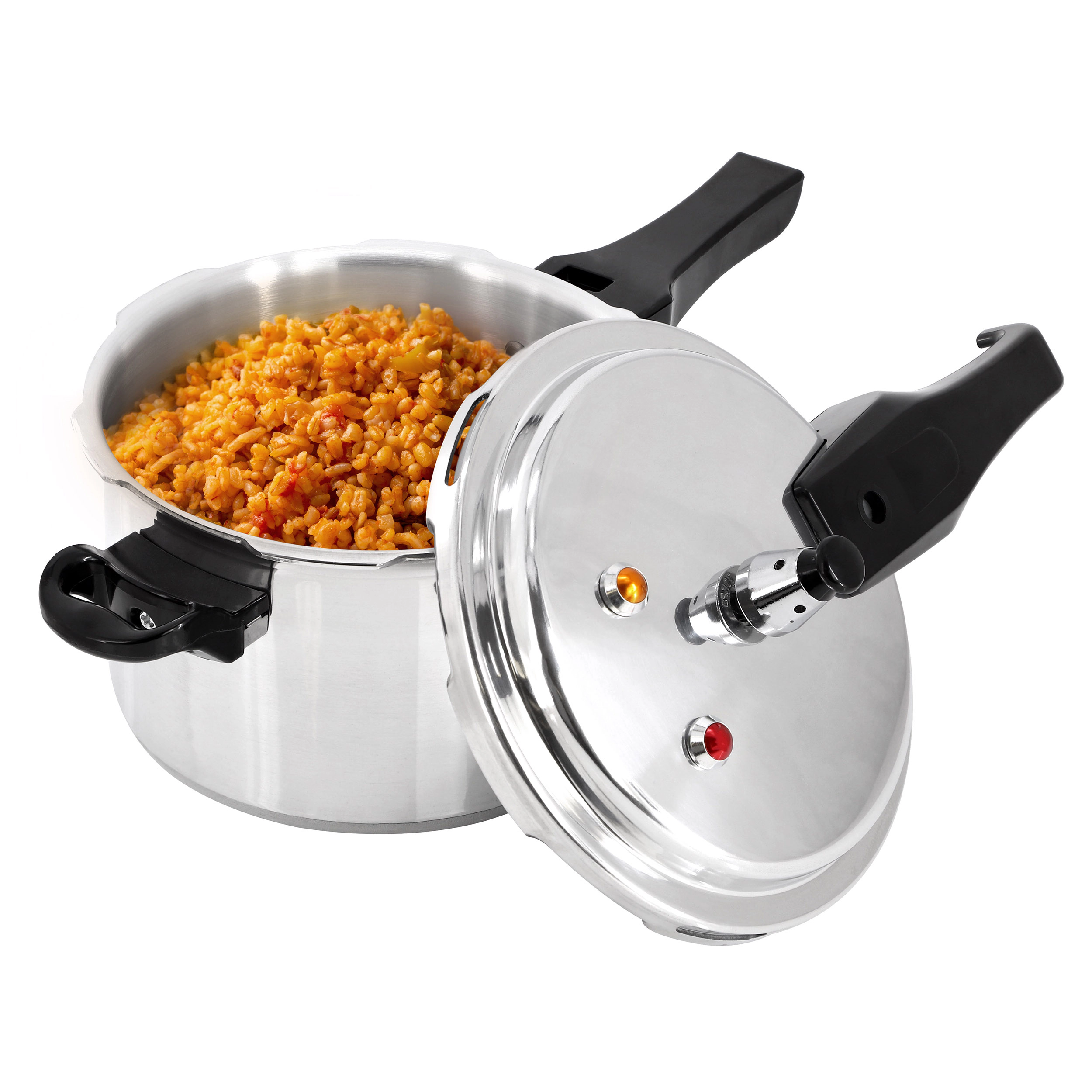 MegaChef Quart Aluminum Stovetop Pressure Cooker