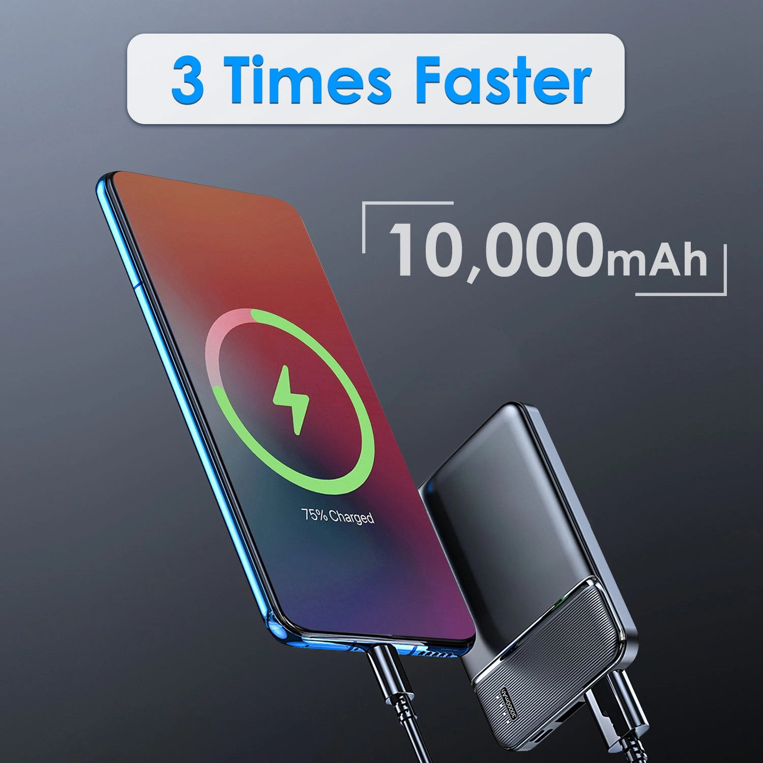 GBruno 10000mAh PD18W Fast Charging Power Bank