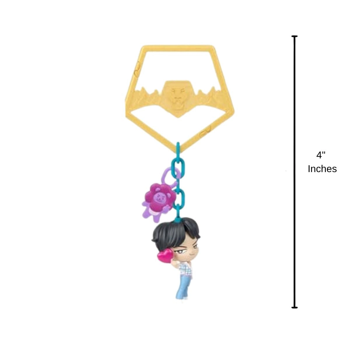 Mattel K-Pop Demon Hunter Hello Friend Mini Reveal Doll Mystery Backpack Clip  - 1 Clip