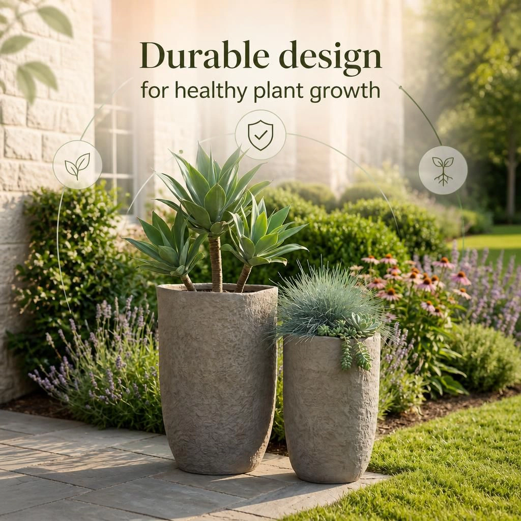 WOW PIONEER Tall Large Standing MgO Planter