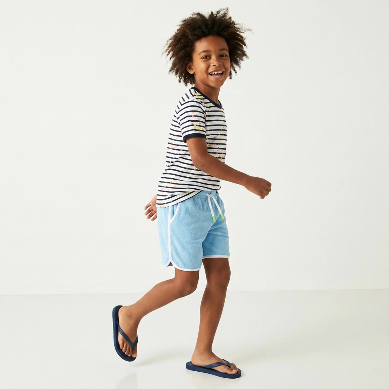 Rockets of Awesome Splatter Stripe Ringer Tee for Boys