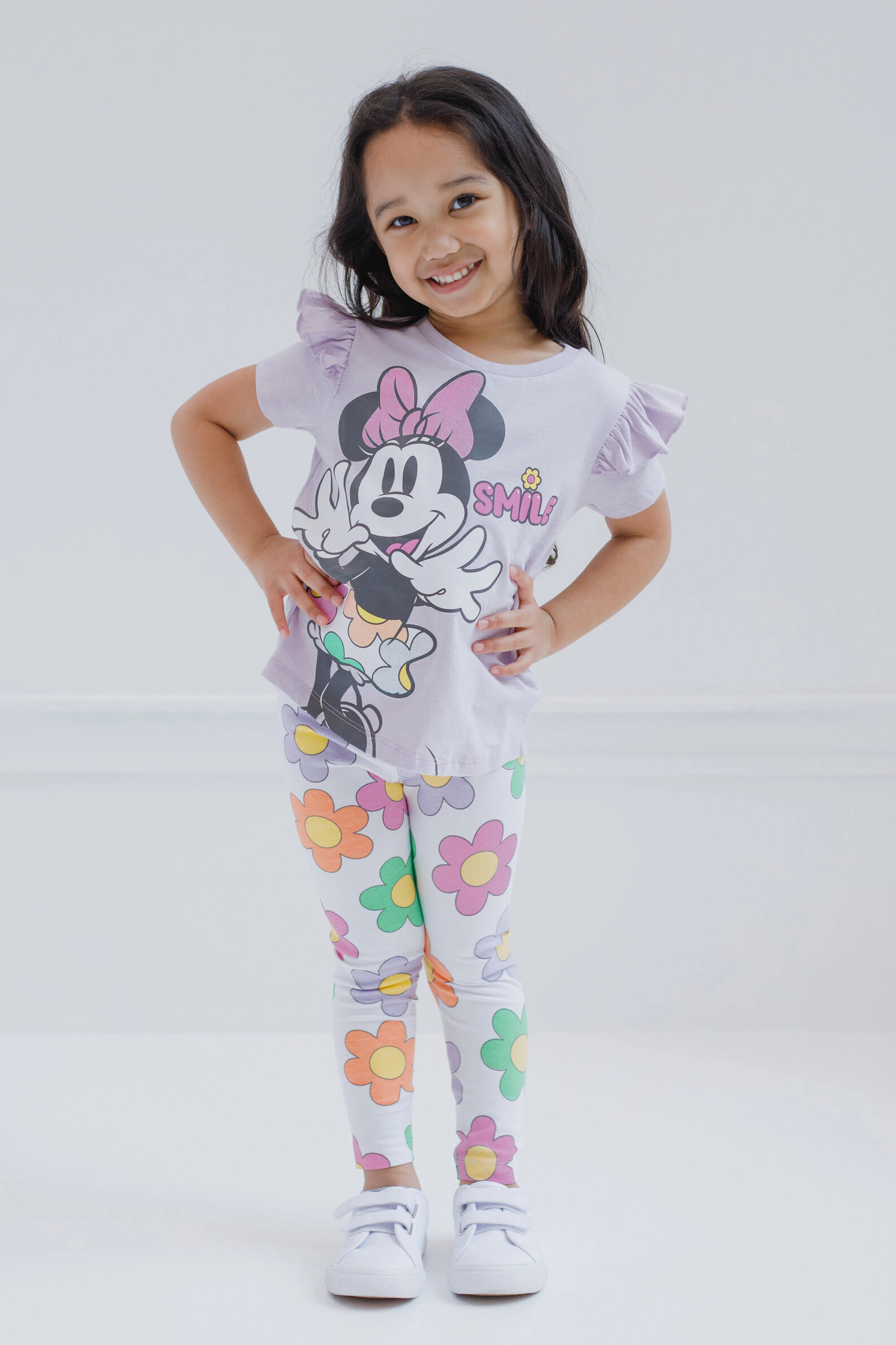 Disney Minnie Mouse Girls' 2-Piece T-Shirt and Leggings Set