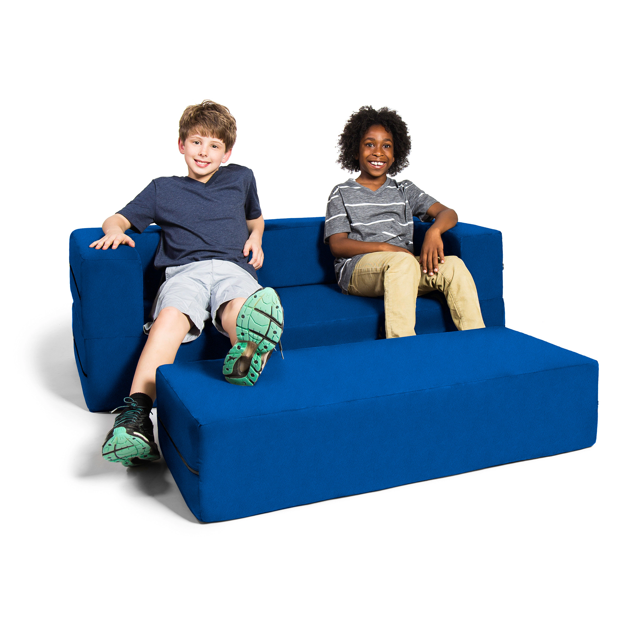 Zipline Kids Sofa & Large Ottoman, 3 1 Fold Out