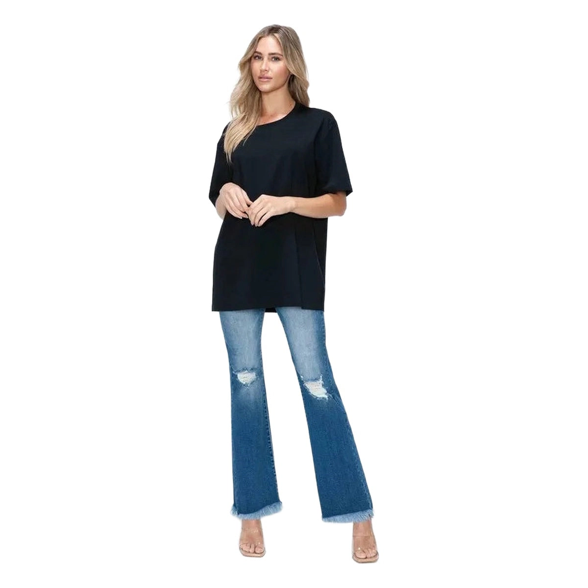 Judy Blue Women Distressed High Rise Bootcut Jeans
