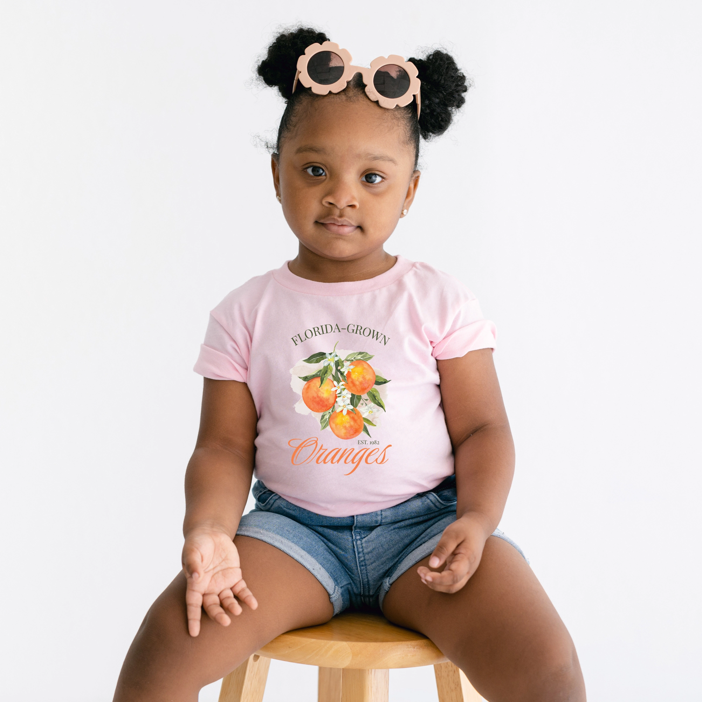 The Juniper Shop - Florida Grown Oranges Toddler Short Sleeve Graphic T-Shirt