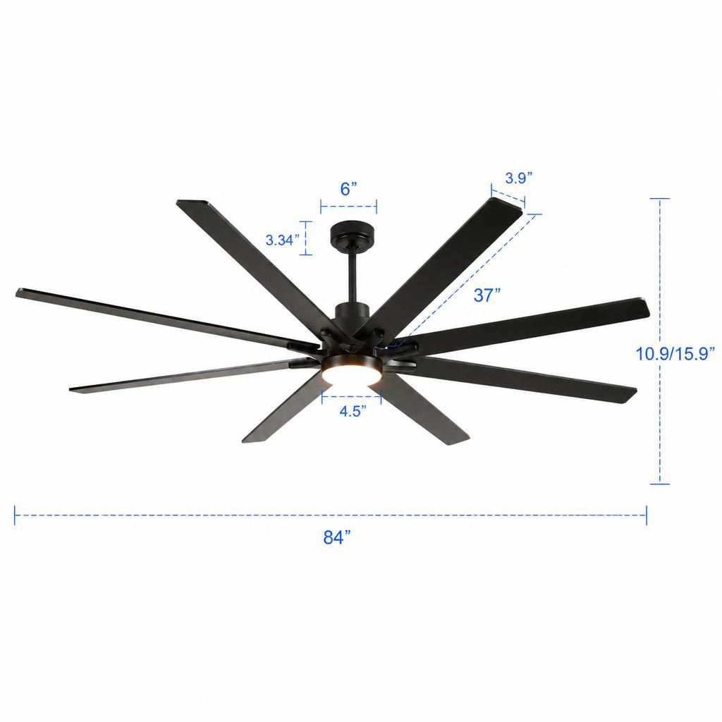ELEMENT ACE Large Low Profile Quiet Ceiling Fan