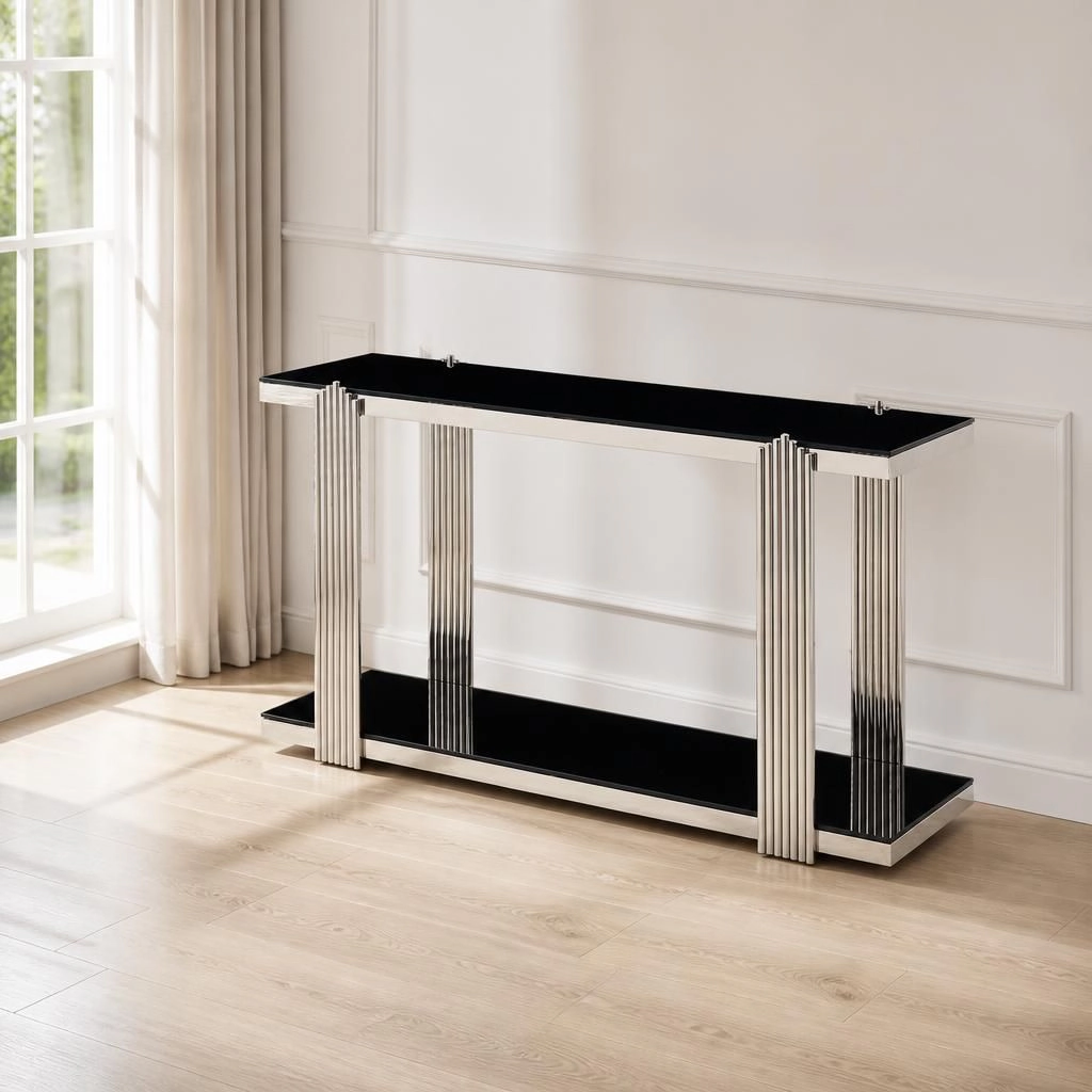 GOODSILO 55 Inch Long Narrow Console Table