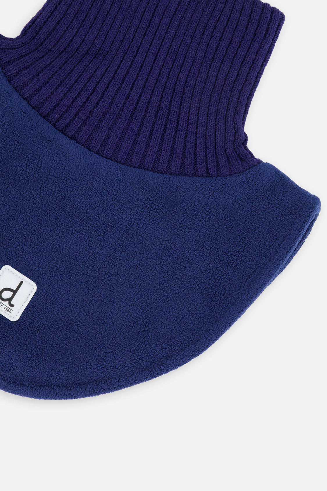 Deux par Unisex Ribbed Knit & Polar Fleece Turtle Neckwarmer - Years