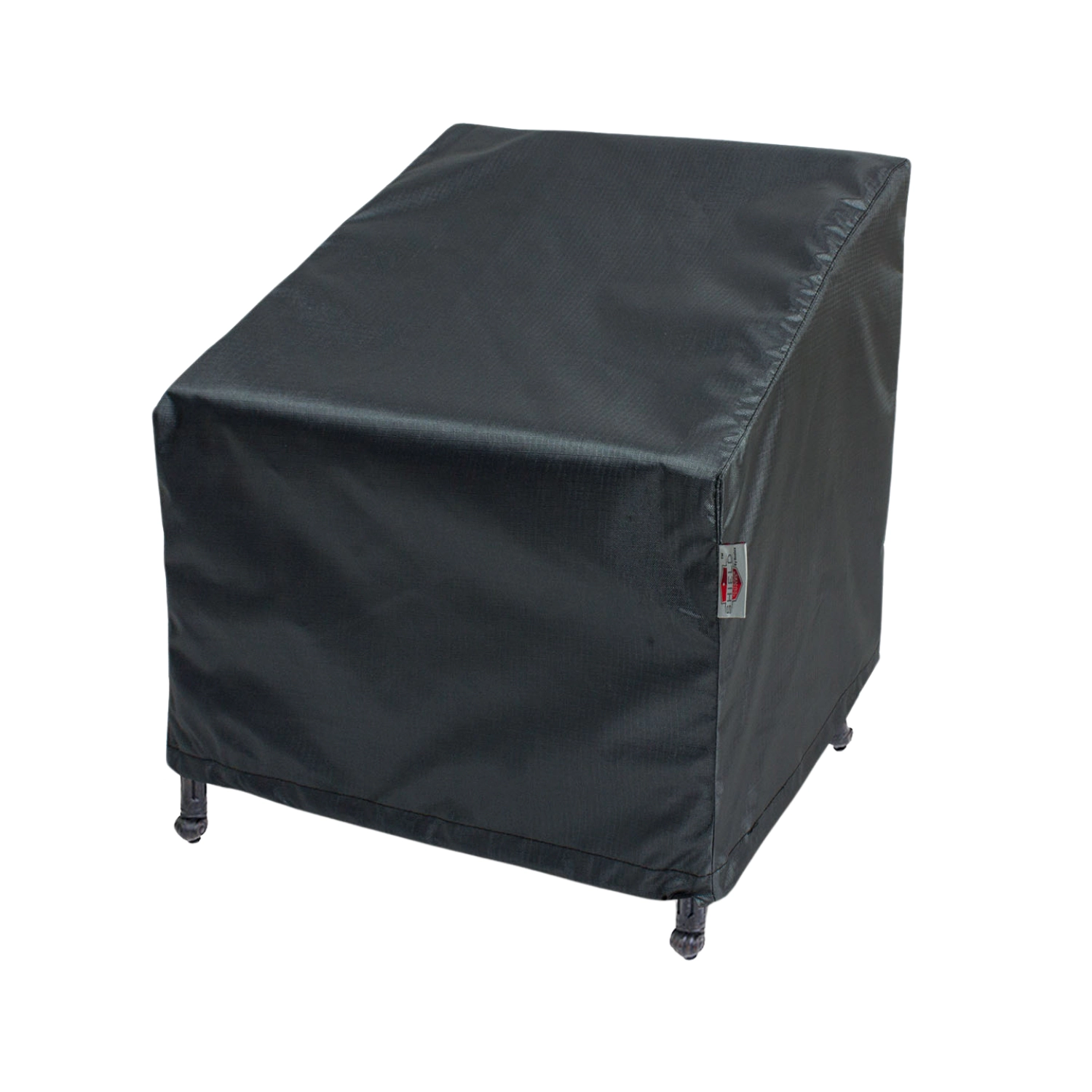 Summerset Shield Gold Club 2-Layer Polyester Fabric Chair Wide Cover - 37x35", Charcoal Grey