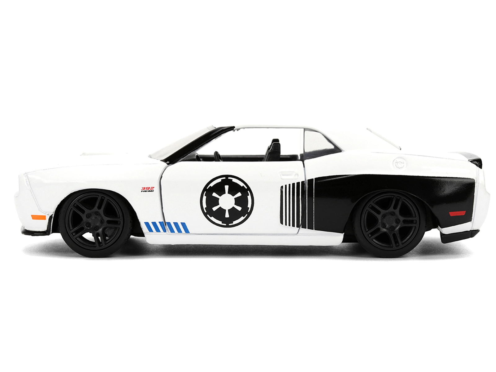 Jada 2012 Dodge Challenger SRT8 "Stormtrooper" Livery White with Graphics "Star Wars" Franchise "Hollywood