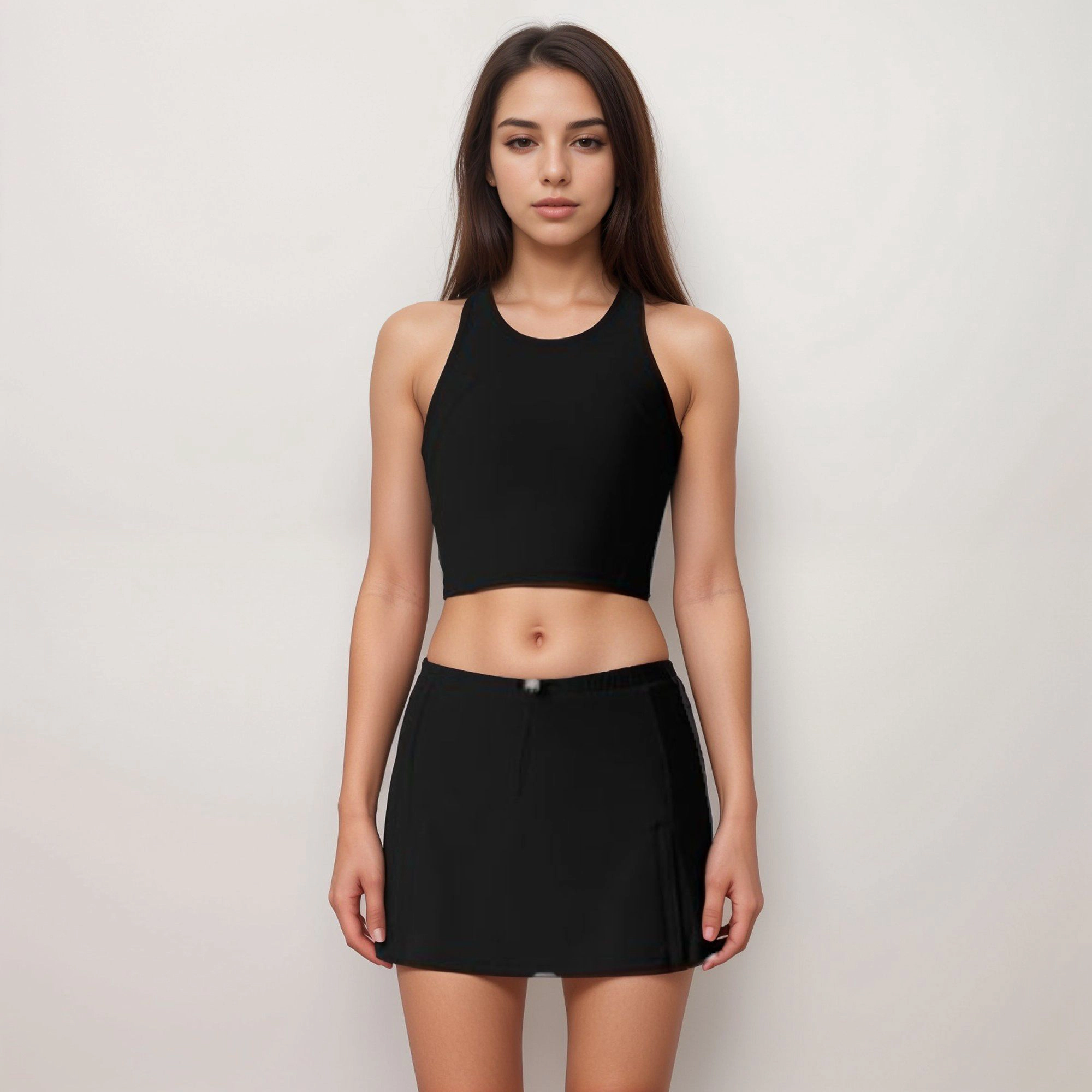 Anna-Kaci Women's Athletic Skort with Side-Pocket and Built-In Shorts