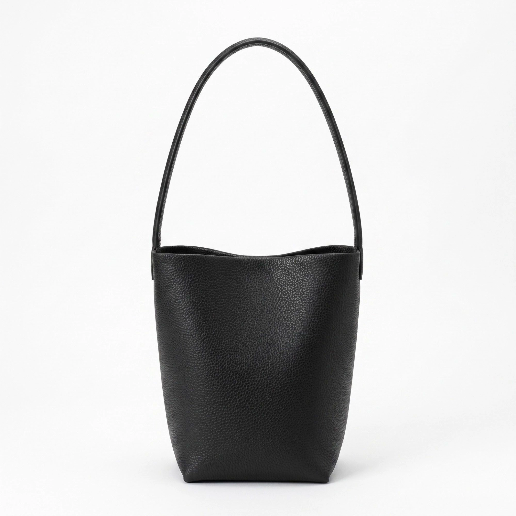 Alilang Women's Textured Bucket Shoulder Bag with Long Strap and Soft Structured Silhouette 8.5x6.7x2.5in