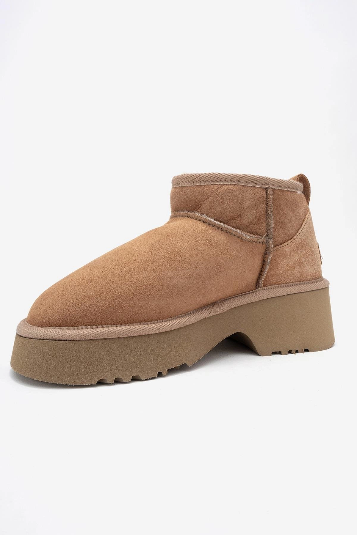 Forever & Always Womens Ary Leather Platform Boots