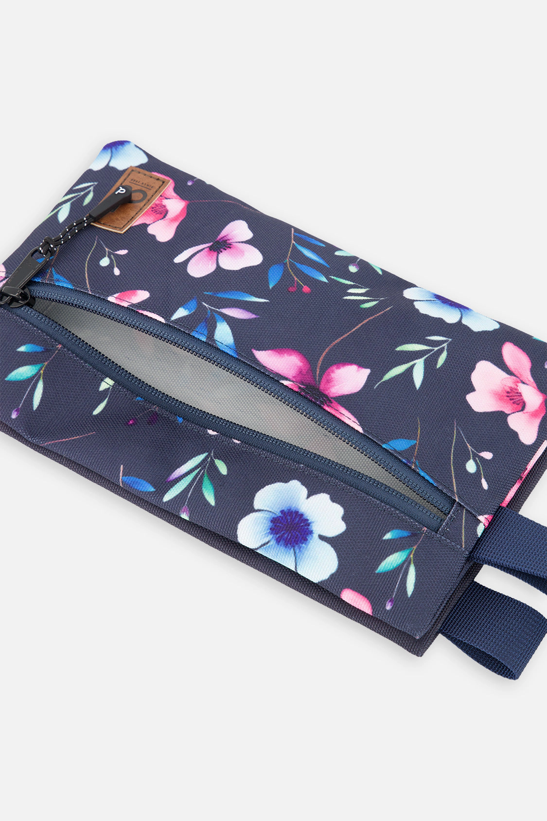 Deux par Deux Girls Floral Print Double-Compartment Pencil Case