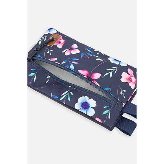 Deux par Deux Girls Floral Print Double-Compartment Pencil Case