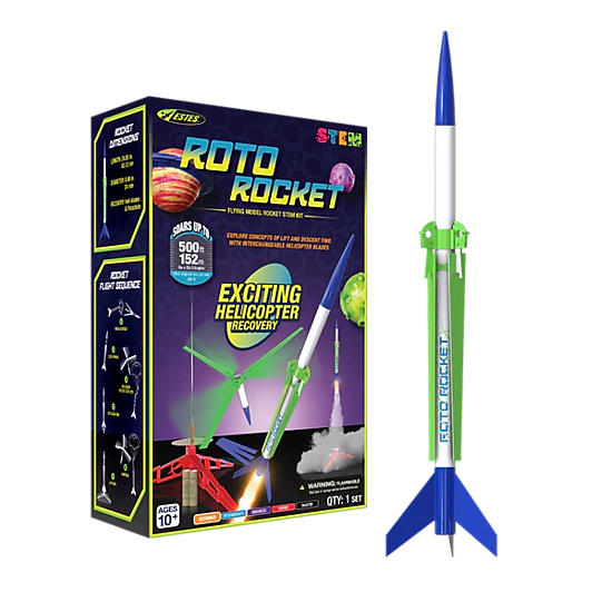 Estes Roto-Rocket Starter Set, Beginner Model Rocket Launch Kit with ...