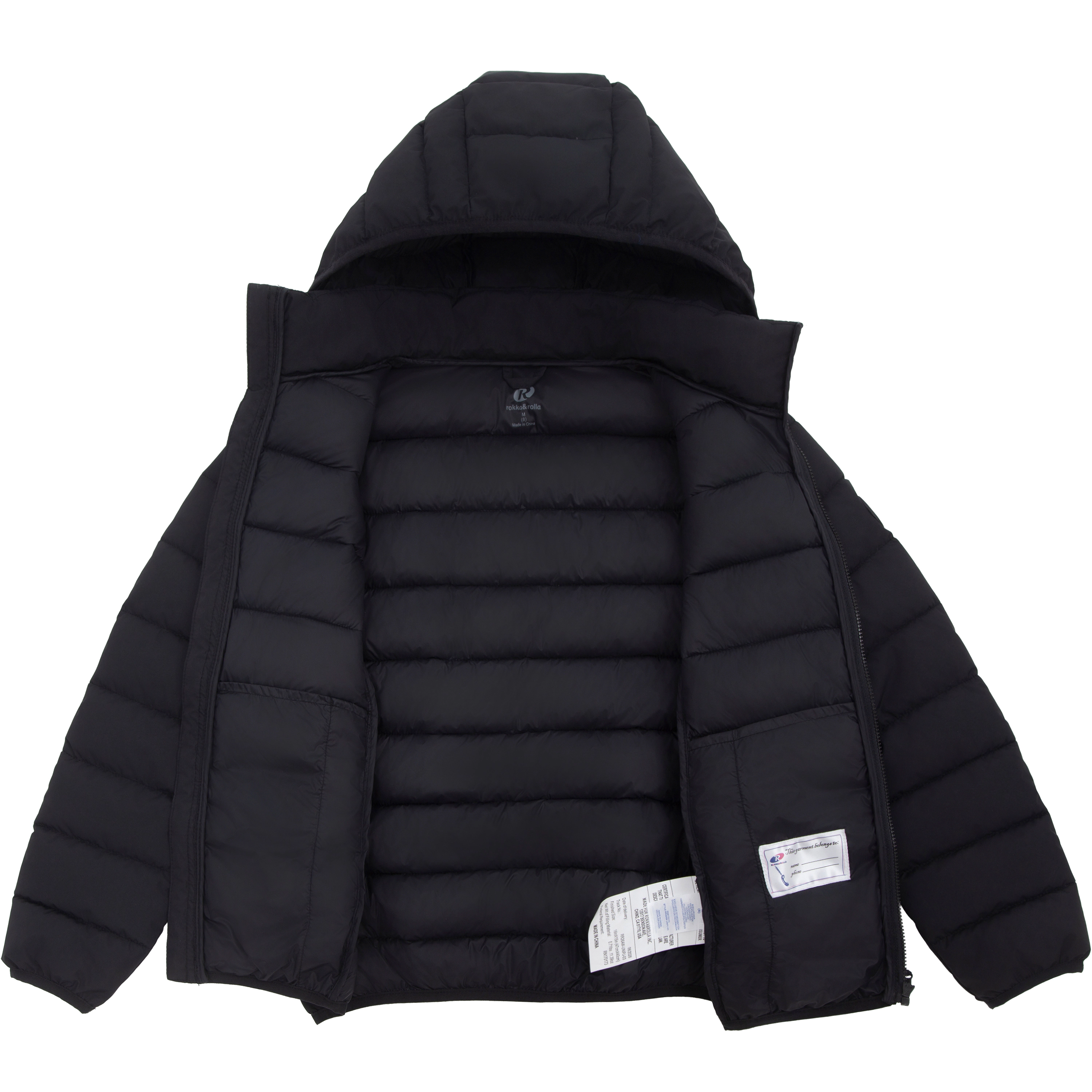 Rokka&Rolla Little & Big Kid Boys Hudson Lightweight Hooded Puffer Jacket