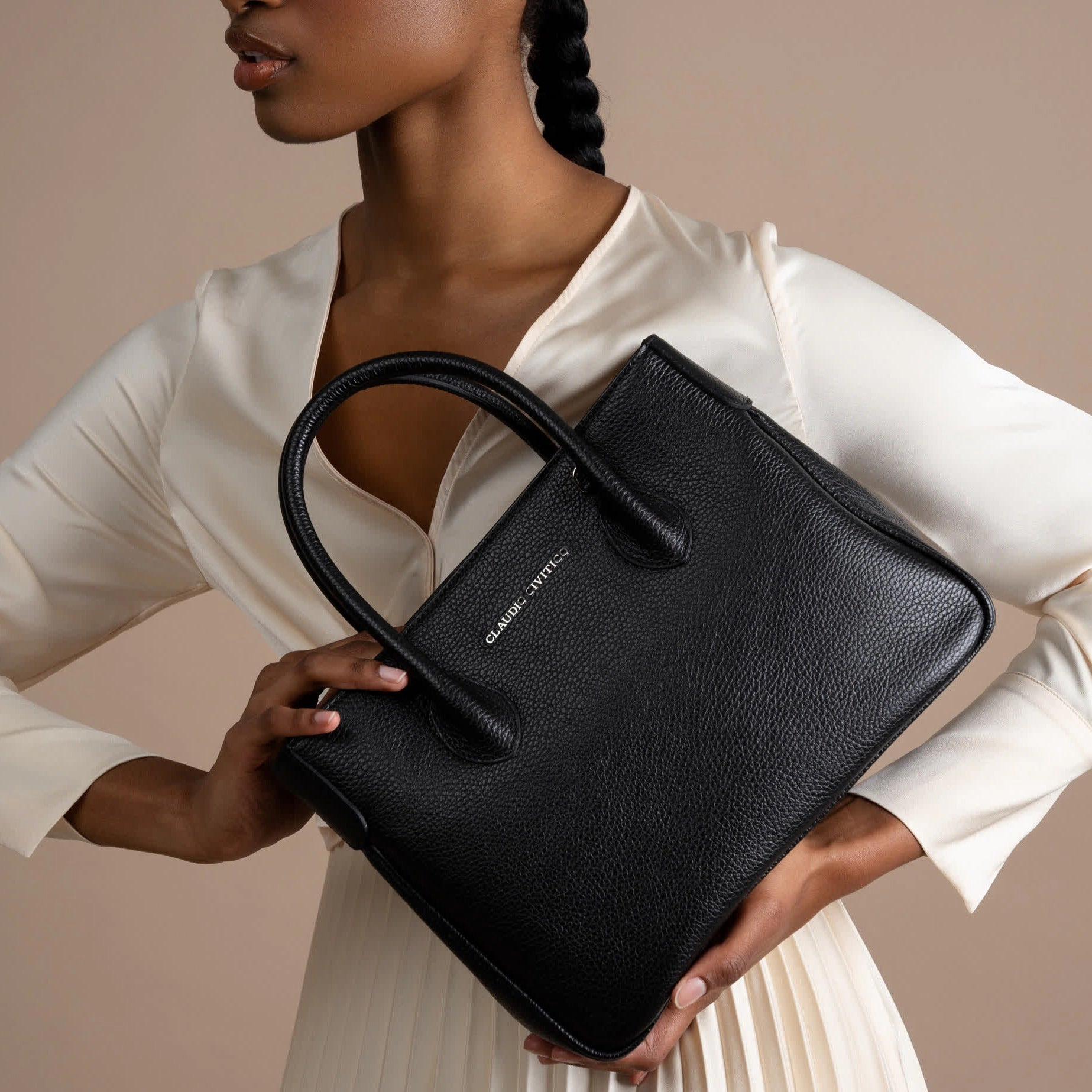 Claudio Civitico - Hestia Women's 100% Italian Leather Satchel Bag