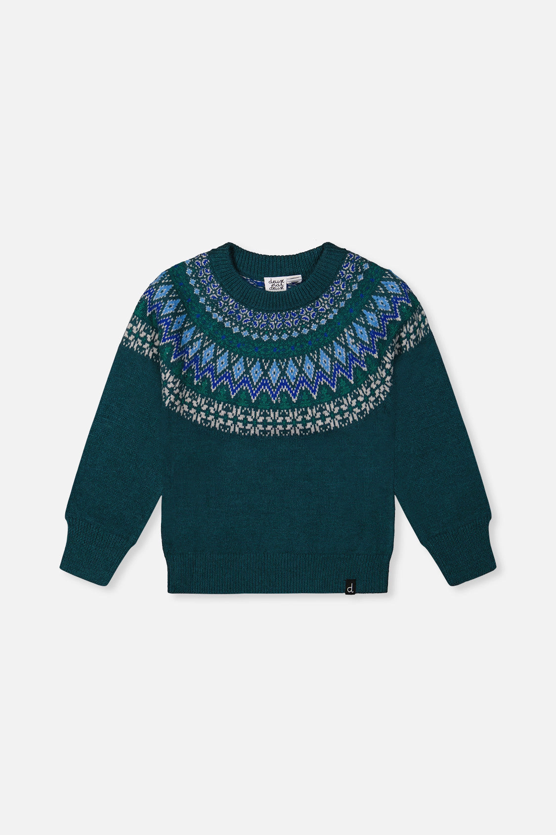Deux par Boys Nordic Jacquard Knit Sweater
