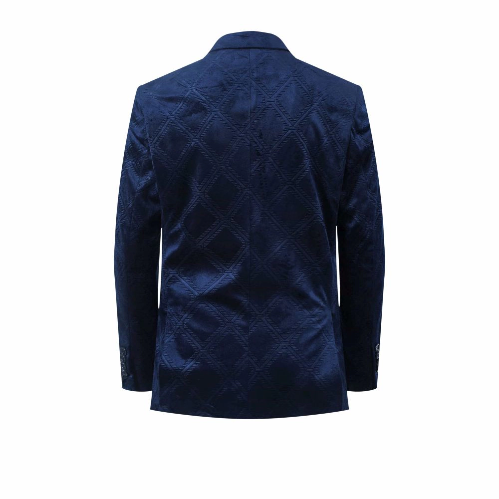 Elie Balleh Boys Slim Fit Velvet Sports Coat Jacket