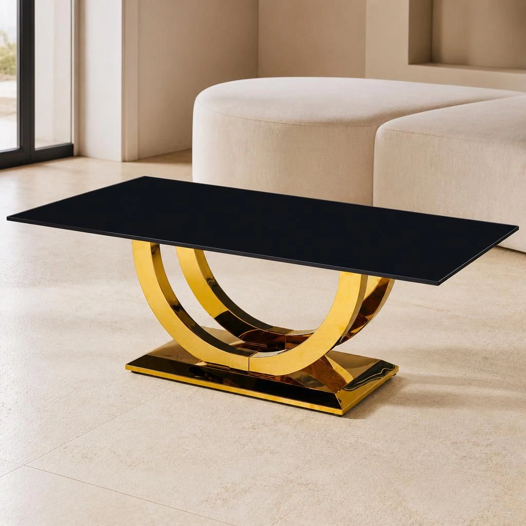 GOODSILO Modern Durable Rectangular Low Profile Coffee Table