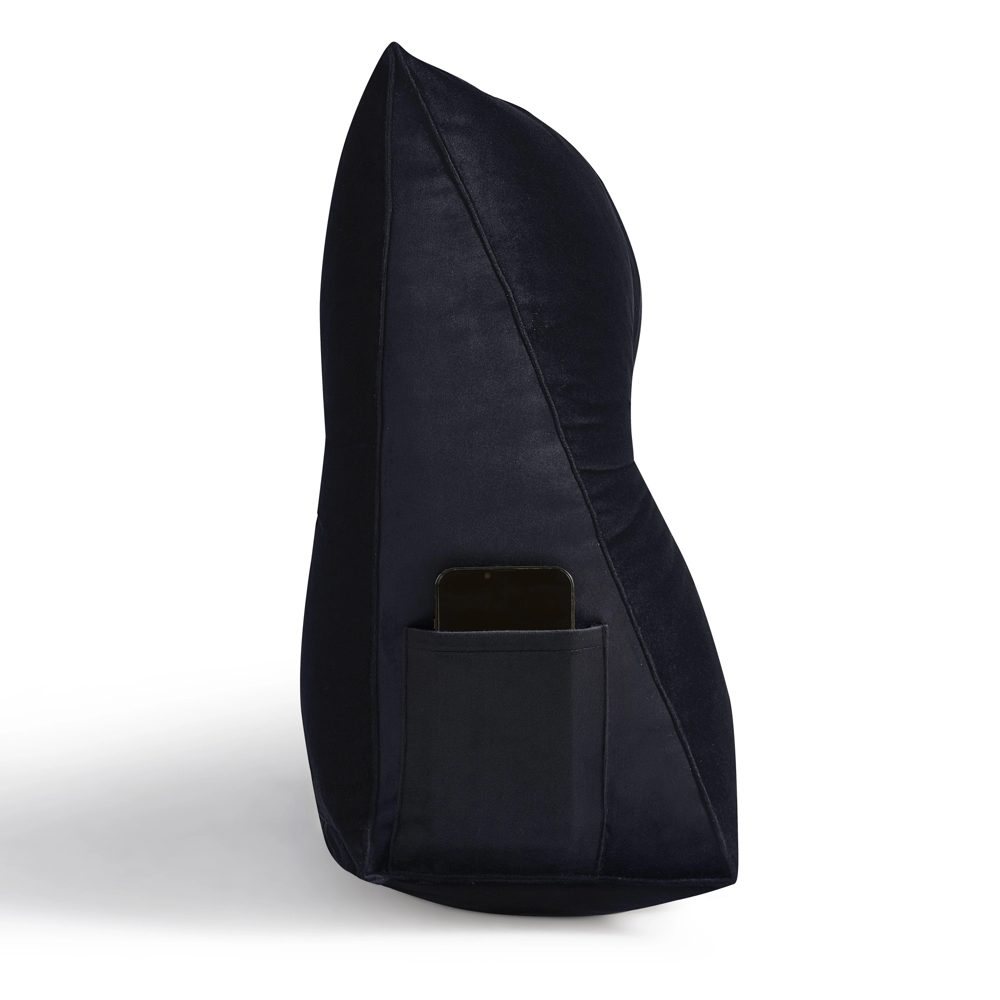 Sweet Home Collection Bed Wedge and Gap Filler Pillow for Headboard with Side Pockets