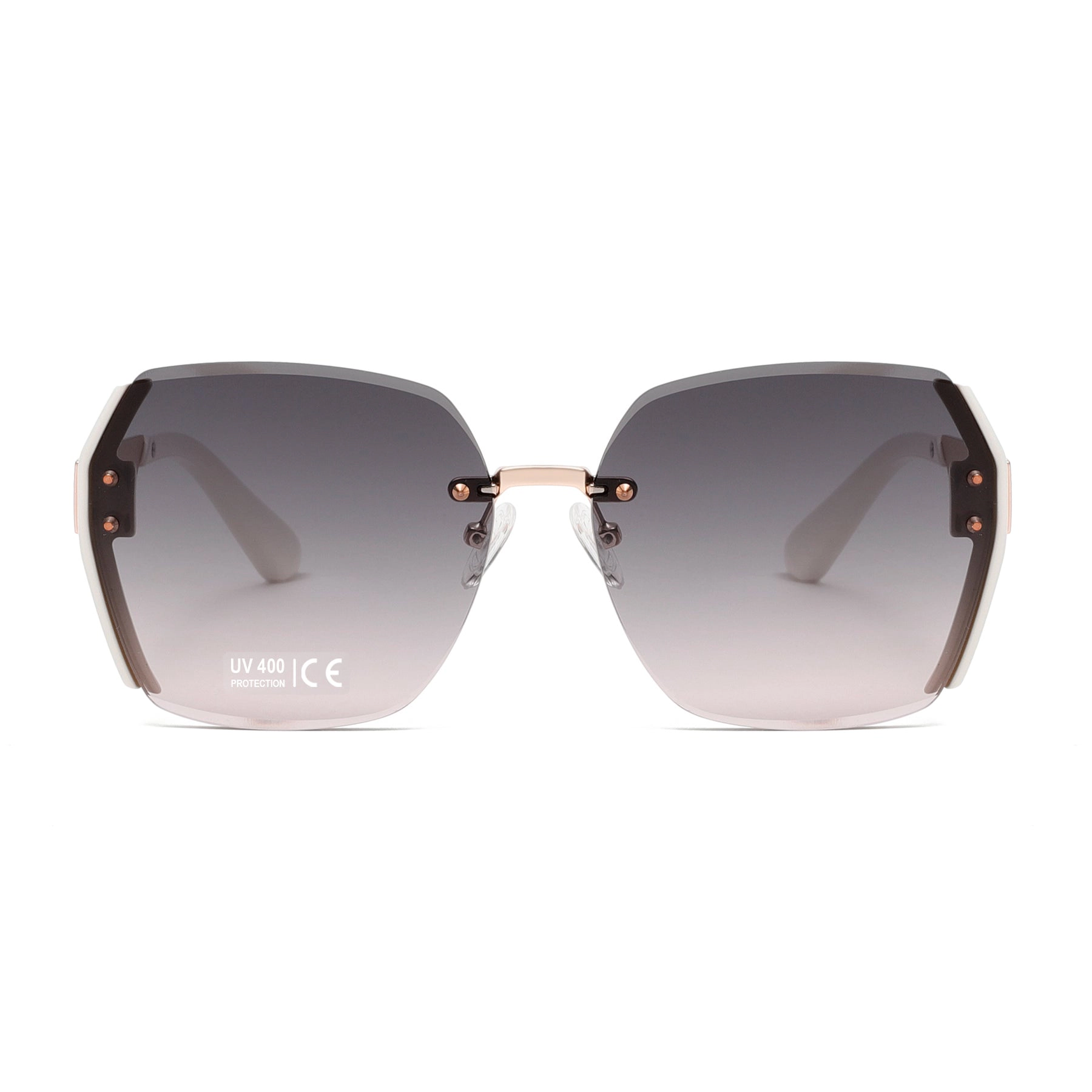 AGP PARIS Women's Bold Square Acetate Gradient Lens UV400 Sunglasses