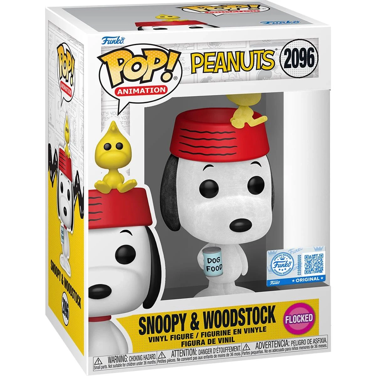 Funko Pop! Peanuts: Snoopy & Woodstock #2096 Flocked