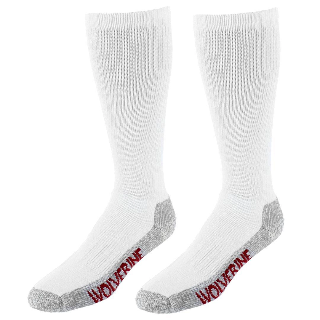 Wolverine Men's Steel Toe Cotton Over The Calf Sock (2 Pair Pack)