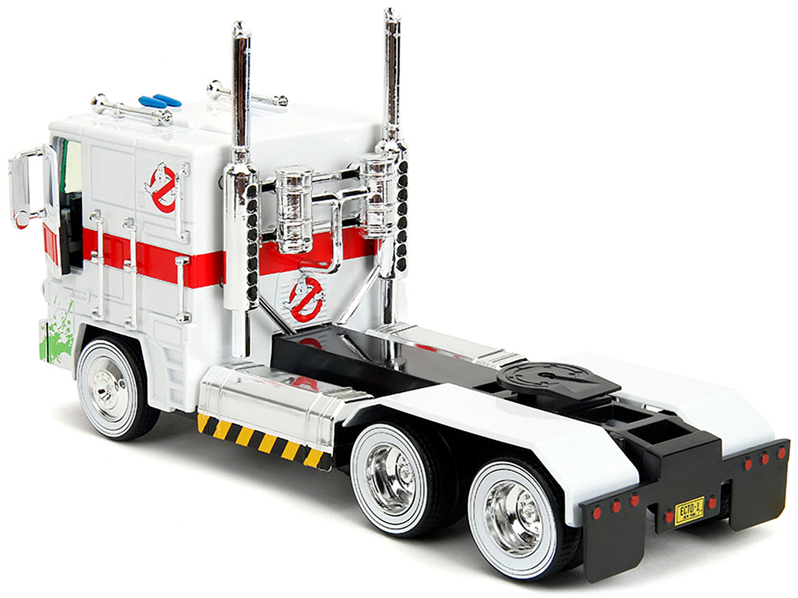 Jada G1 Autobot Optimus Prime Truck White with Robot on Chassis from "Transformers" TV Series - "Ghostbusters"