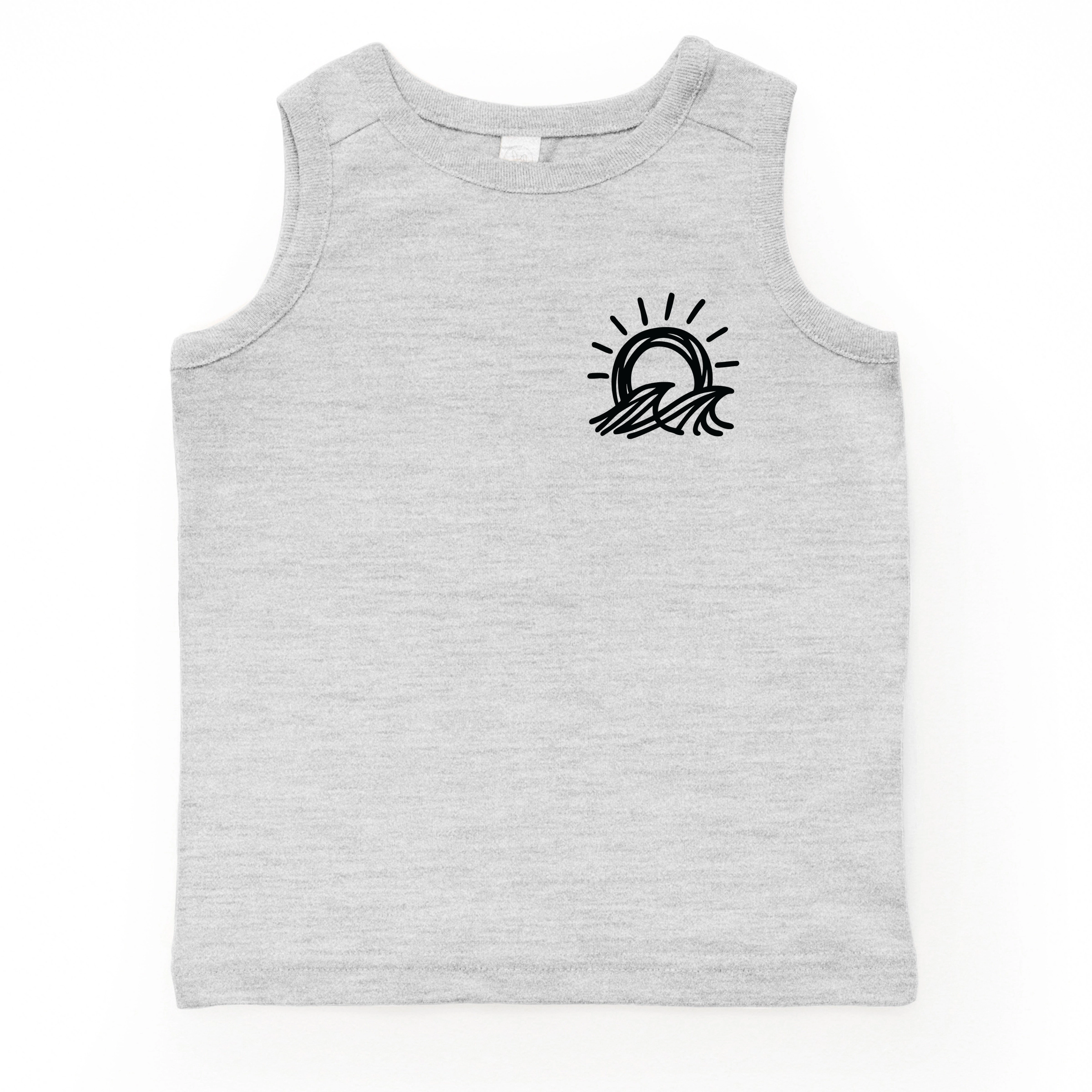 The Juniper Shop - Sun and Waves Sketch Toddler Graphic Tank
