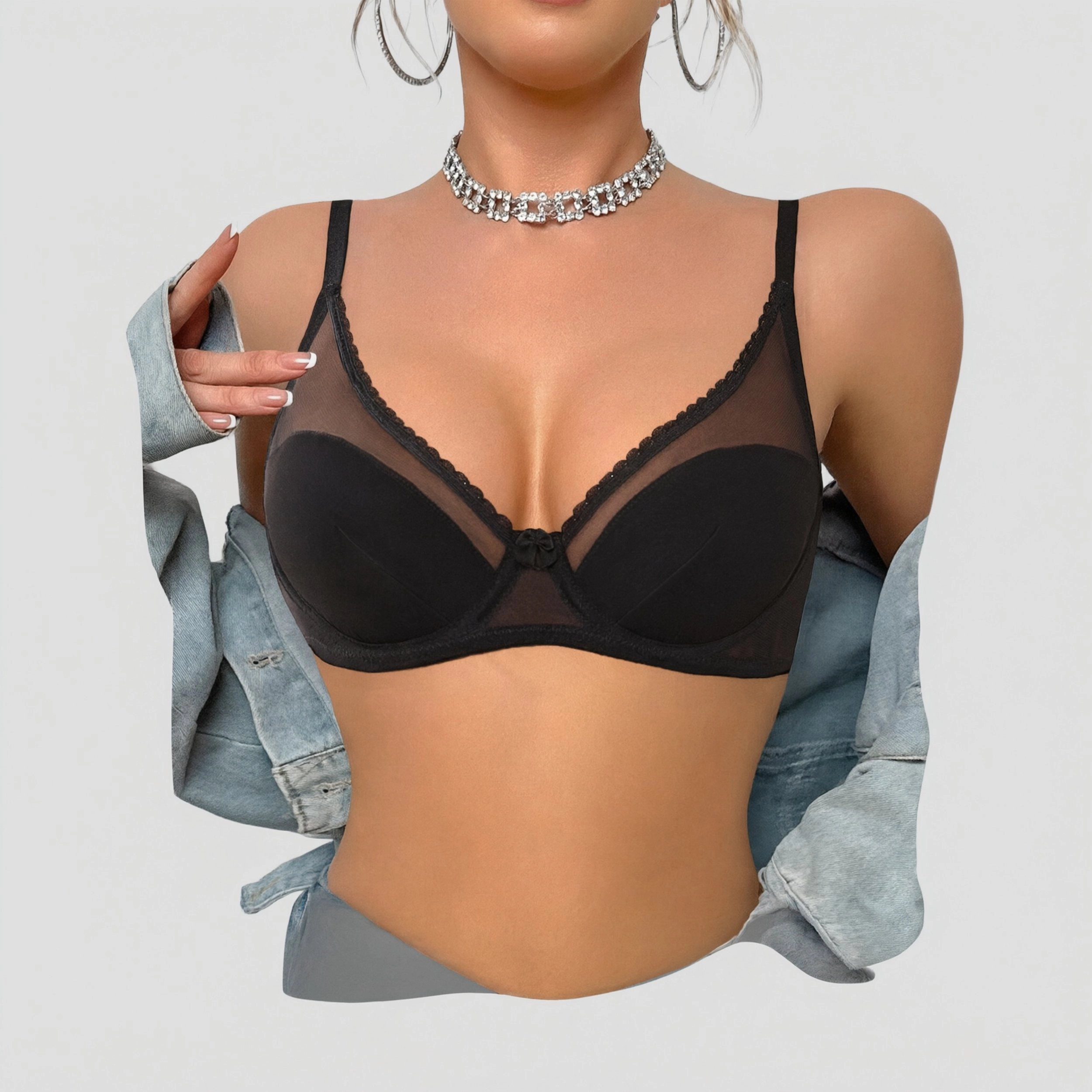 Avidlove Women's Mesh Lace Underwire Brassiere