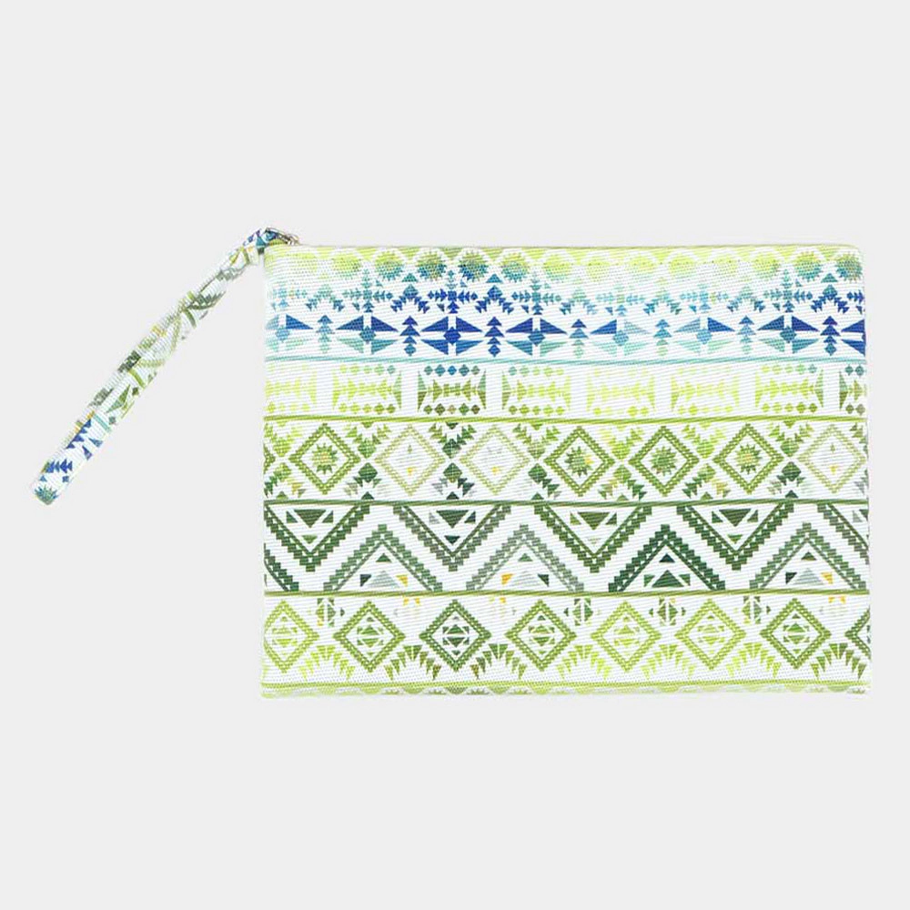 Fashnzfab Colorful Tribal Pouch Clutch Bag