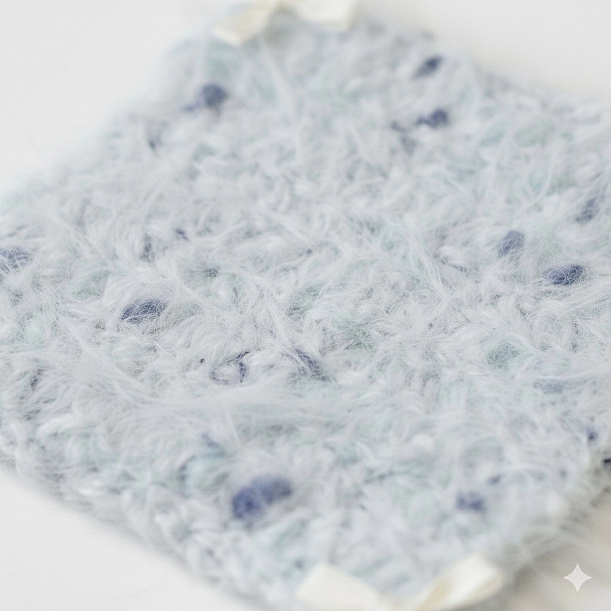 Alilang Unisex Plush Knit Coaster with Bow Corners Soft Table Protector