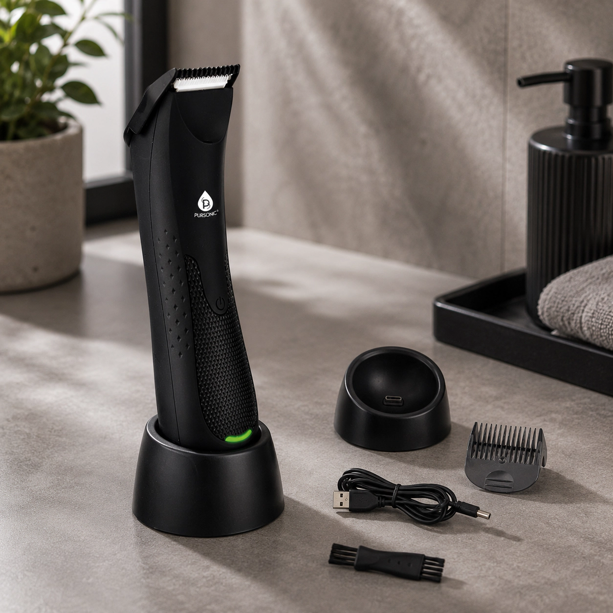 Wireless Body Hair Trimmer & Shaver – Cordless, Waterproof & Precision Ceramic Blade