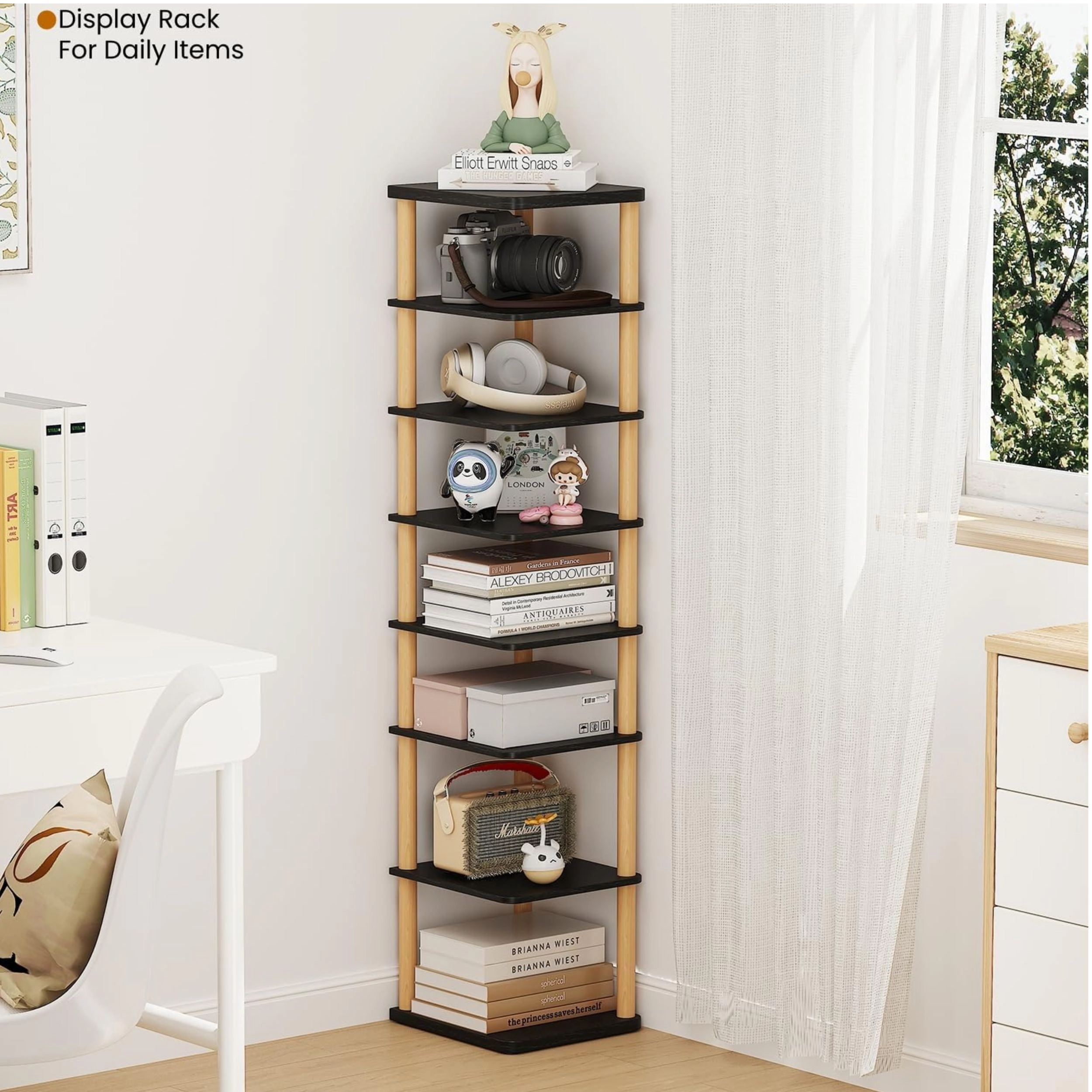 Stock Preferred 8-Tier Vertical Shoe Rack Tall Narrow Freestanding Organizer Shelf