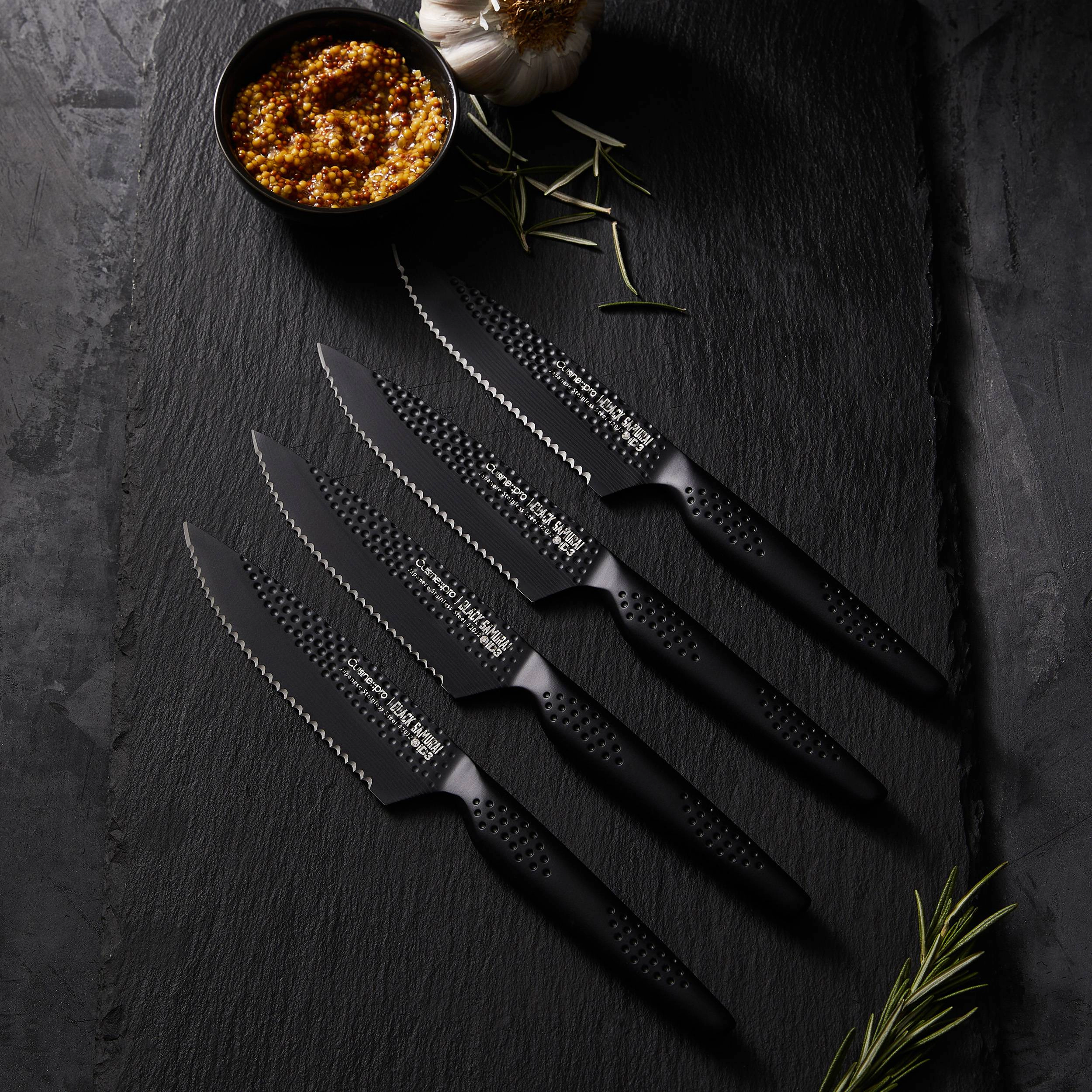 Cuisine::pro® iD3® BLACK SAMURAI Steak Knife Set 4 Piece