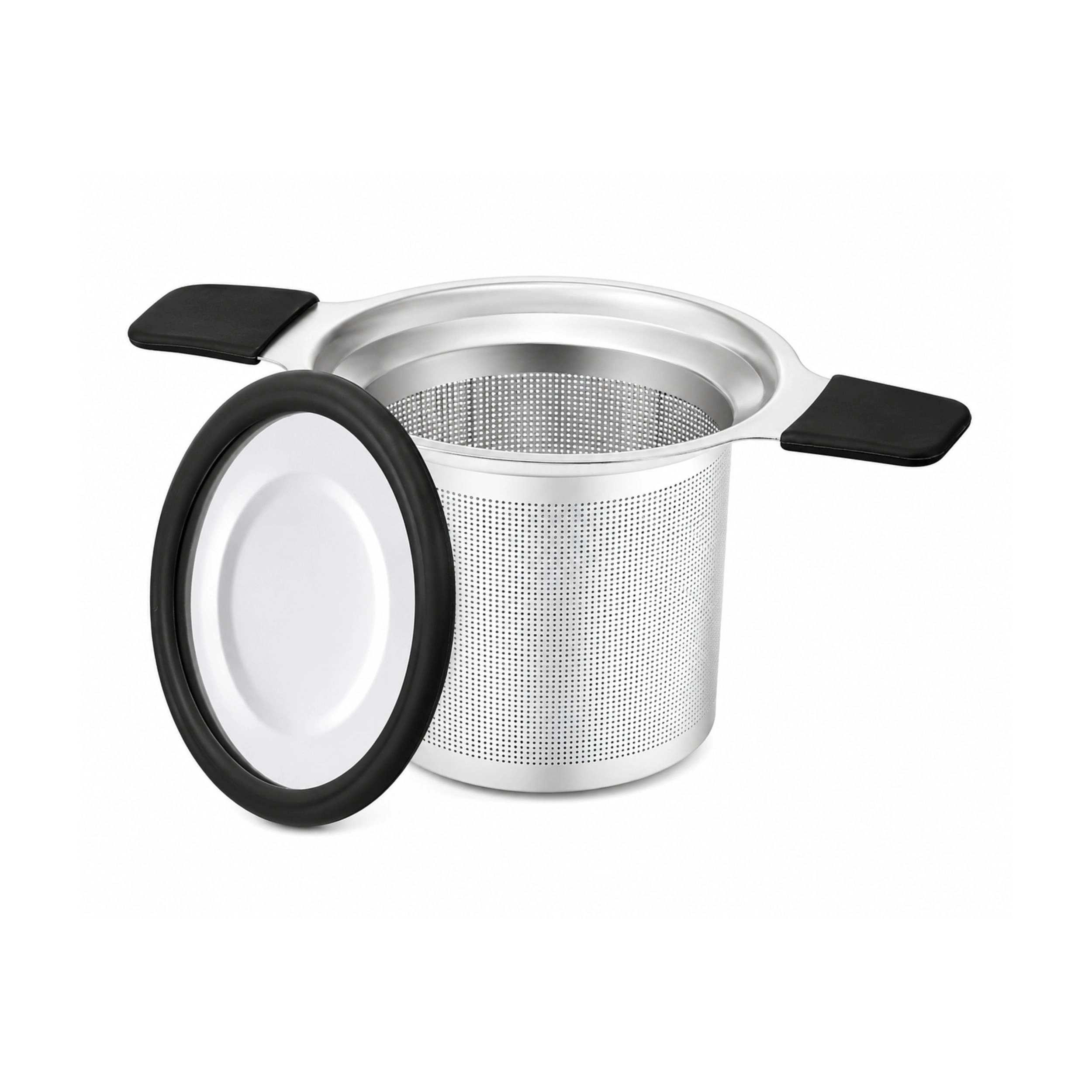 Stock Preferred Stainless Steel Tea Infuser with Lid Extra Fine Mesh Loose Leaf Strainer