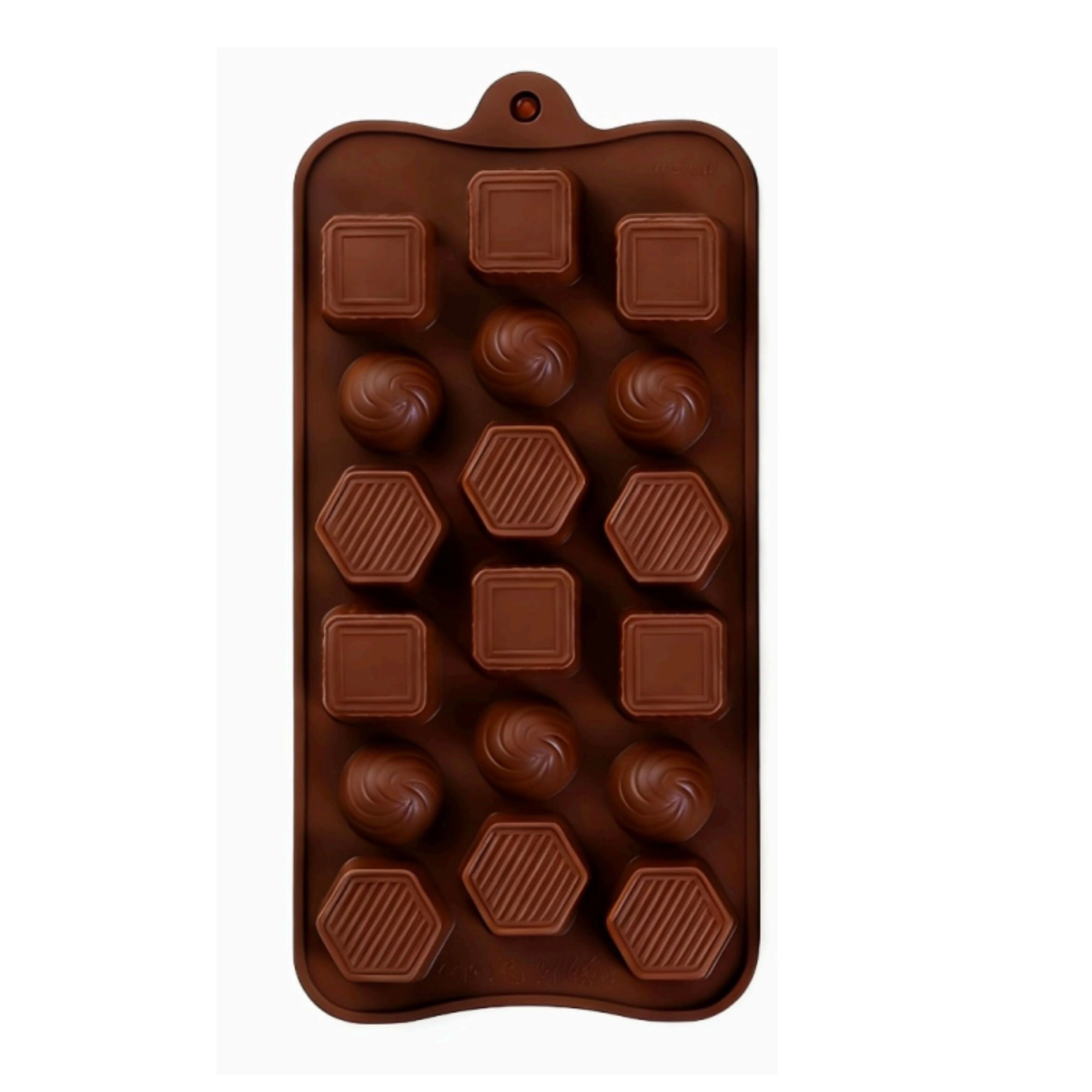 Kitcheniva 4.1 x 8.3 Inch Silicone Chocolate Drop Mold with 3 Unique Designs