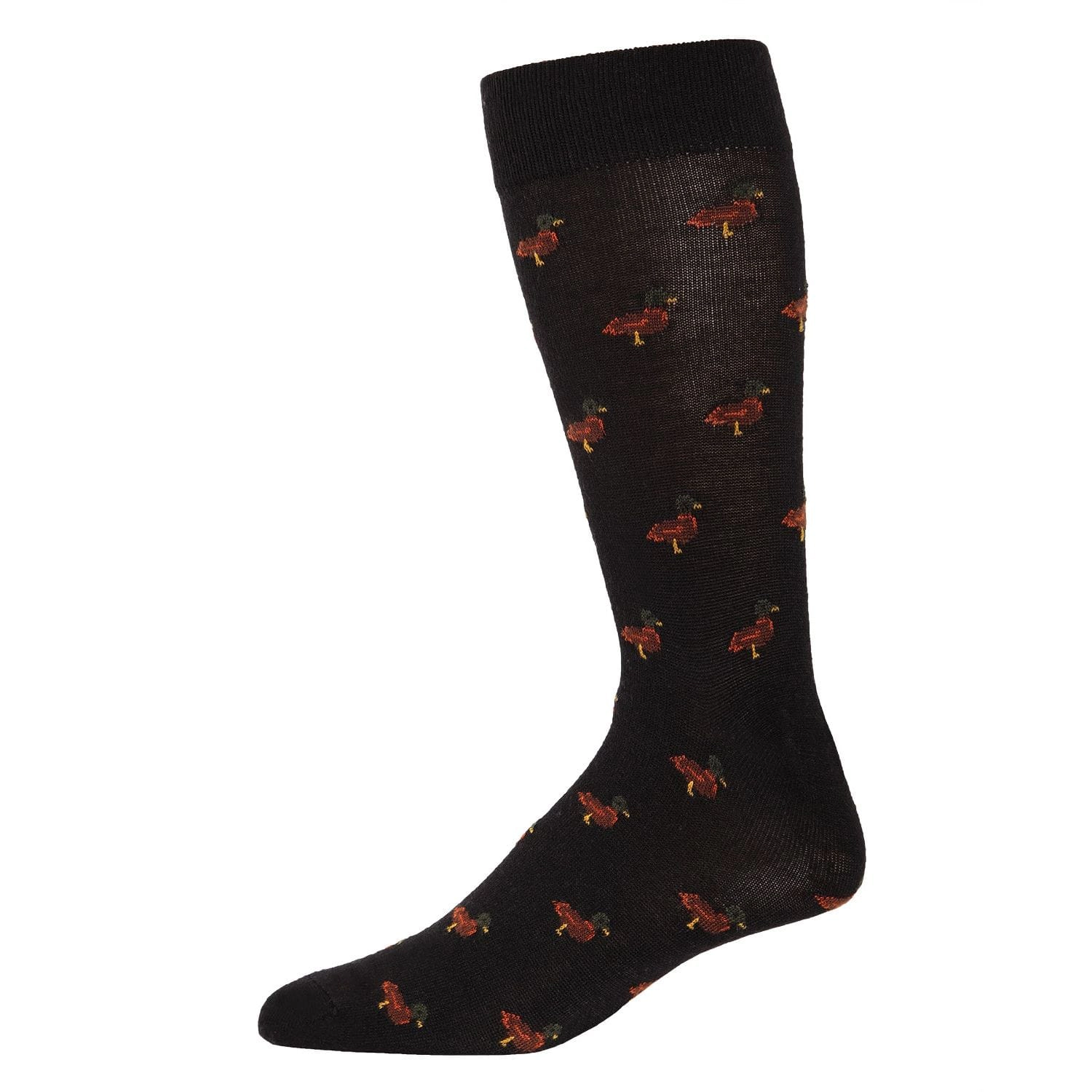 MeMoi Men's Red Duck Luxuriously Soft Cashmere Crew Socks
