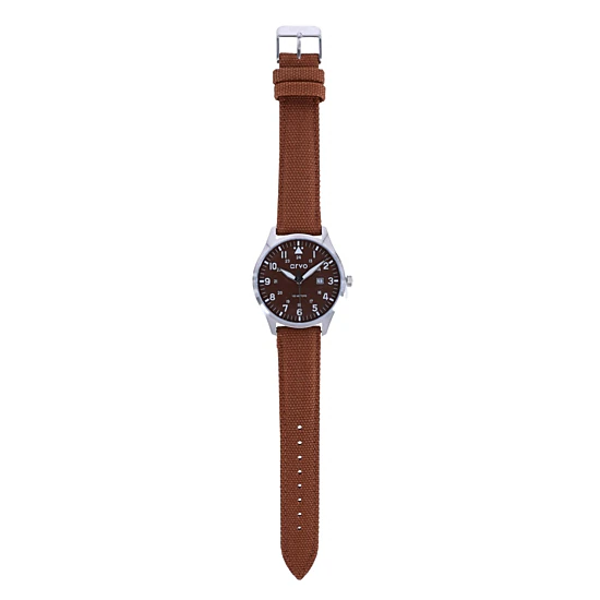 Arvo Rove Field Brown Face Watch, Color: Buckeye Brown Band - JCPenney