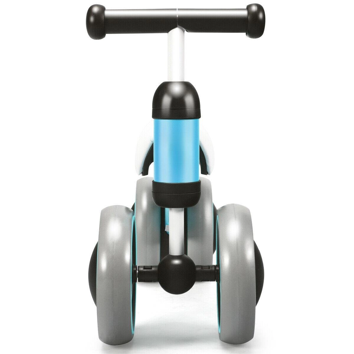 SUGIFT No-Pedal 4-Wheel Baby Balance Bike 44-lb Capacity Ages 2+ 18.5-in Frame Blue Metal TPE EVA PVC Sponge 1 Pc