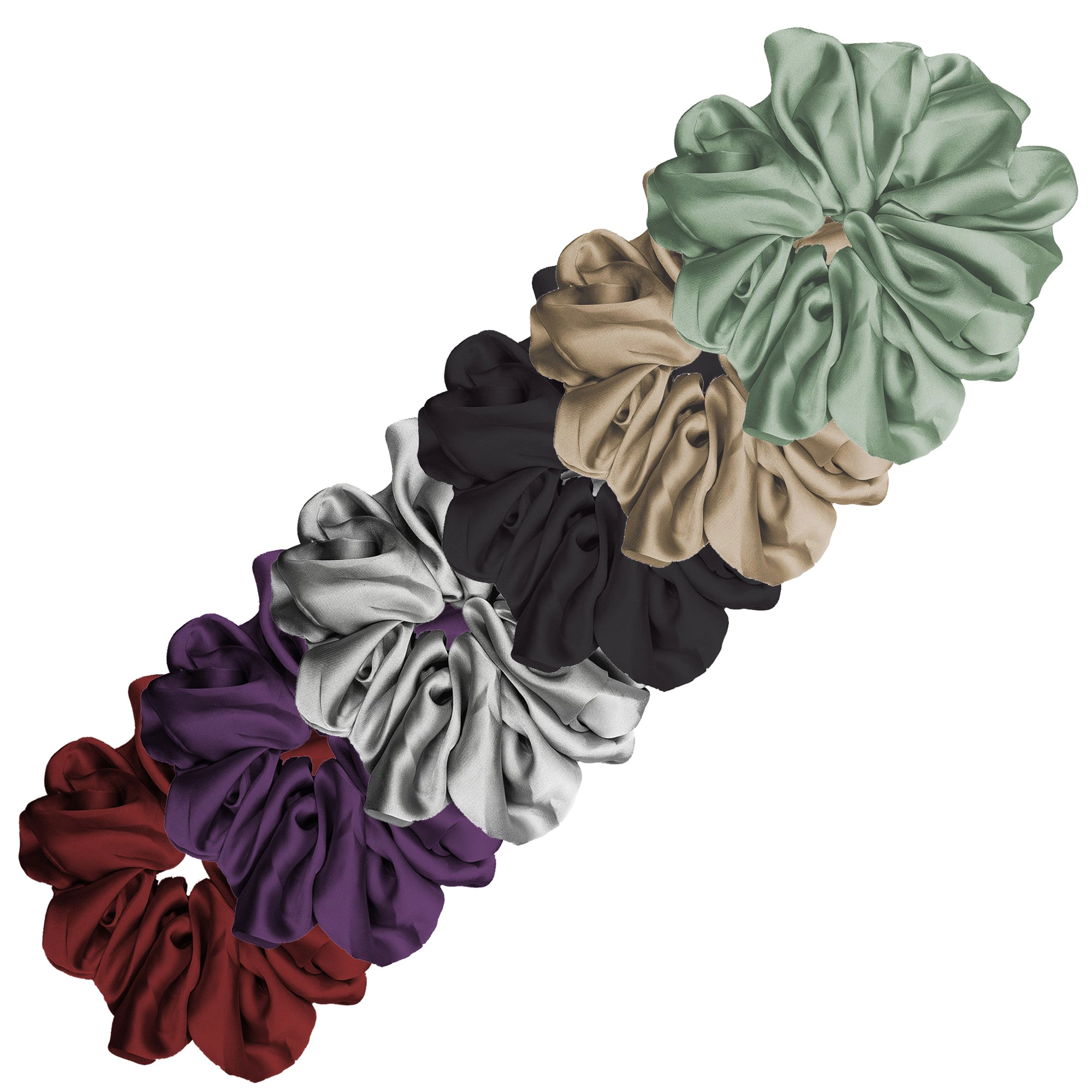 Pink Pewter Luxe "Oversized" Plush Scrunchie 6pk