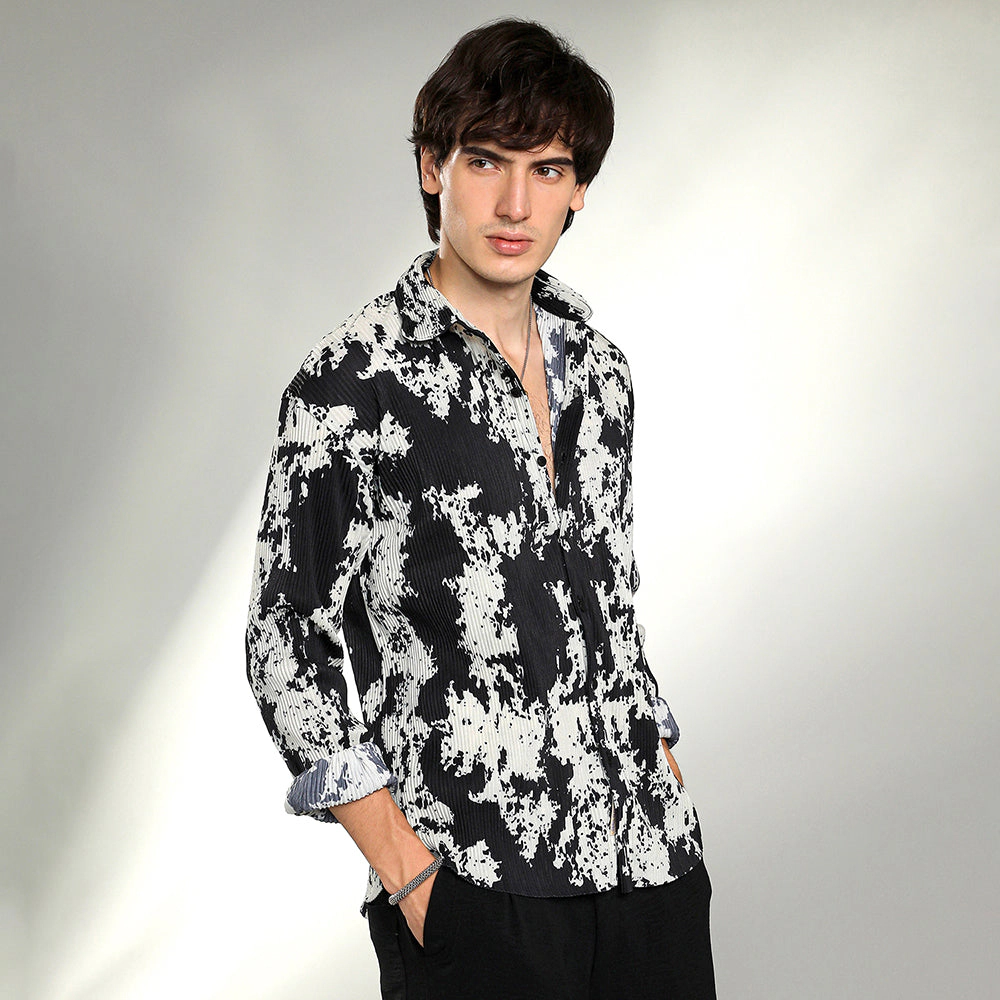 Splash-Pleat Shirt