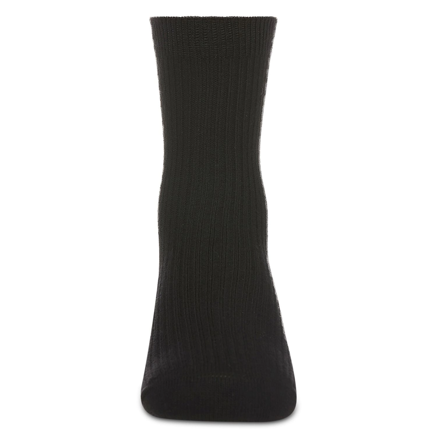 Memoi Kids Girls Ribbed Cotton Rich Crew Socks