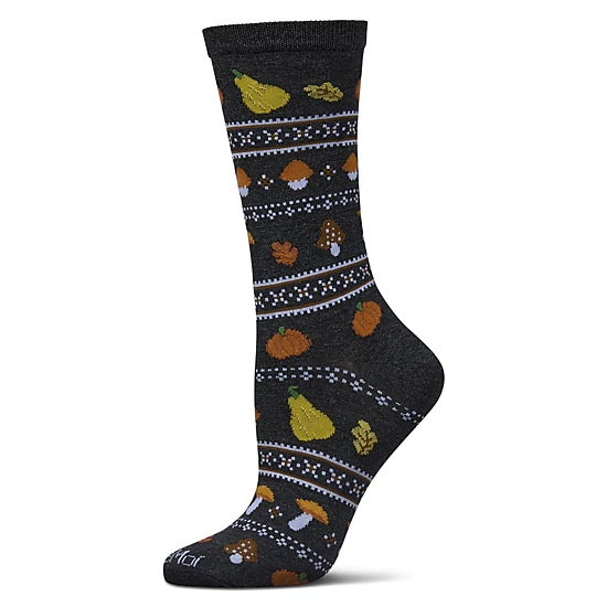 MeMoi Women's Harvest Rayon From Bamboo Crew Socks