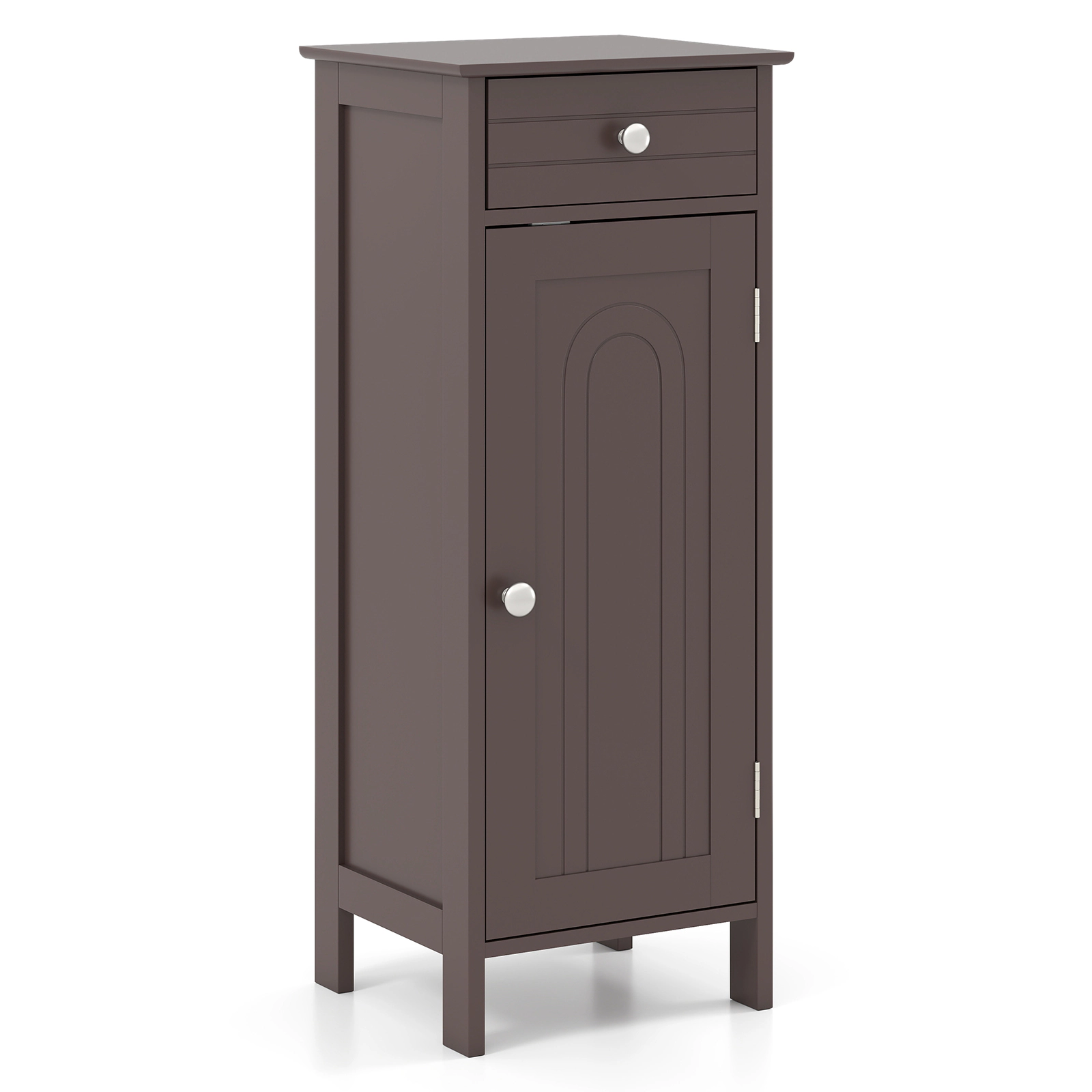 SlickBlue Narrow Storage Cabinet with Adjustable Shelves and Drawer