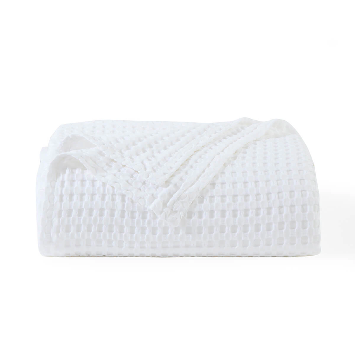 Egyptian Linens Cozy Bamboo Waffle Weave Blanket Throw
